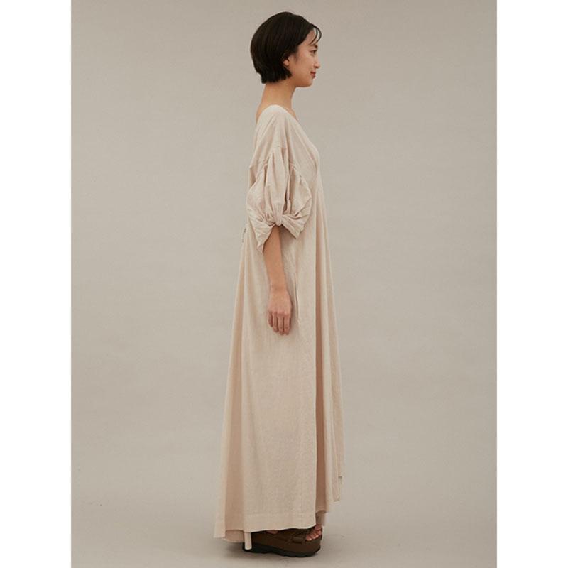 Emmi Atelier エミ アトリエ 通販 Ecoリネン調ボリューム袖ワンピース 13wfo レディース ロングドレス 21春新作 13wfo セレクトショップムー 通販 Yahoo ショッピング
