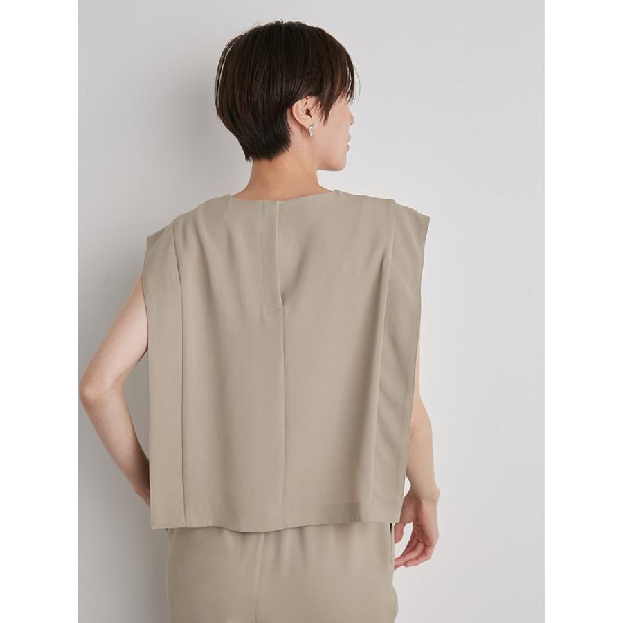 SALE50%OFF emmi atelier エミ アトリエ ecoパワーショルダーブラウス 13wft231028 レディース トップス TOPS パワーショルダー ノースリーブ｜selectshopmu｜03