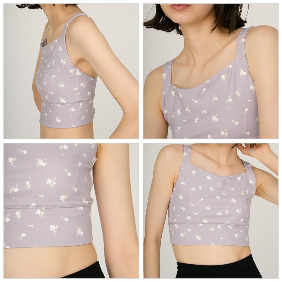 emmi yoga（エミヨガ） エミ ヨガ ディフォームフラワーブラトップ