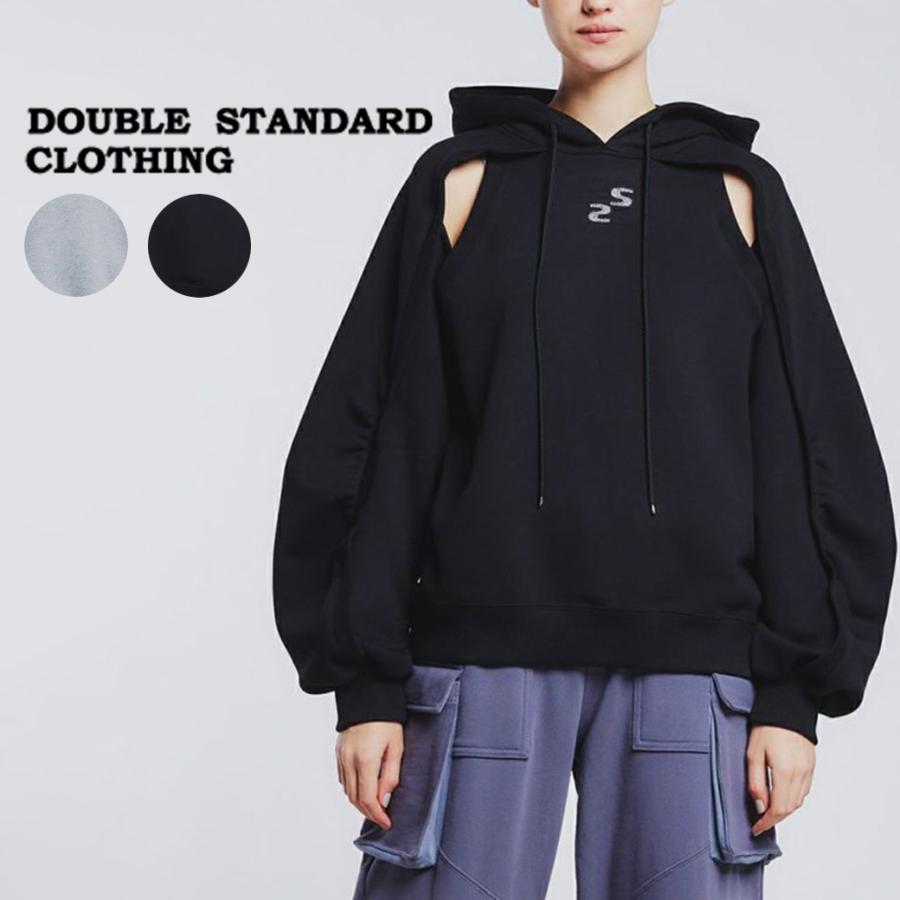 DOUBLE STANDARD CLOTHING  ESSENTIAL / カットアウトフーディー 2508110241 レディース ダブスタ トップス ベーシック スポーティー 大人カジュアル モード DOUBLE STANDARD CLOTHING（ダブルスタンダードクロージング