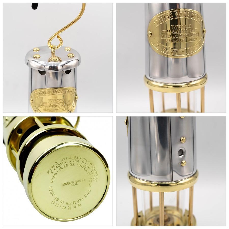 JD Burford マイナーズランプ Lサイズ / ニッケル＆ブラス（約5時間