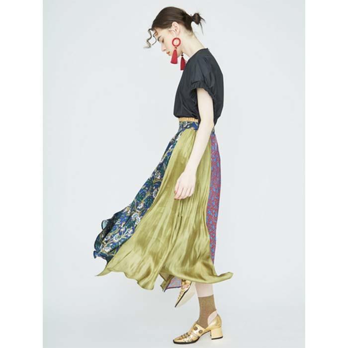 Sale50 Off Un3d アンスリード ミックスフラワーフレアスカート ボトムス セレクトショップムー 通販 Yahoo ショッピング
