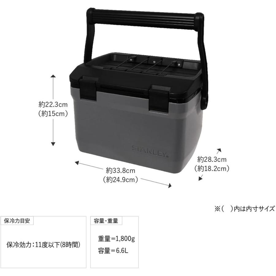 STANLEY（スタンレー） クーラーボックス 6.6L グリーン ネイビー 重量
