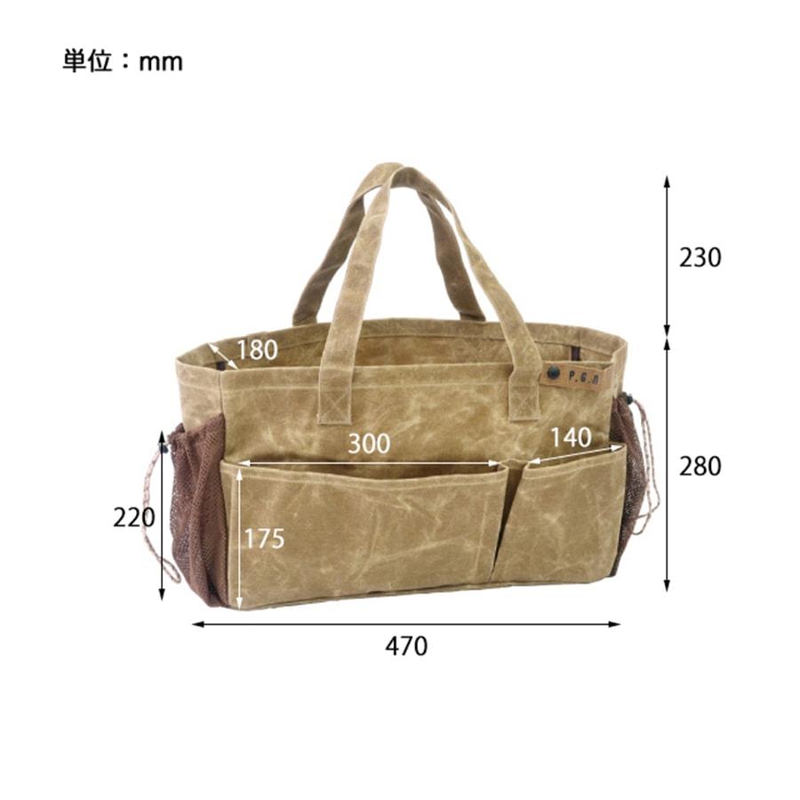 POST GENERAL ポストジェネラル WAXED CANVAS TOOL BAG RECT ワックス