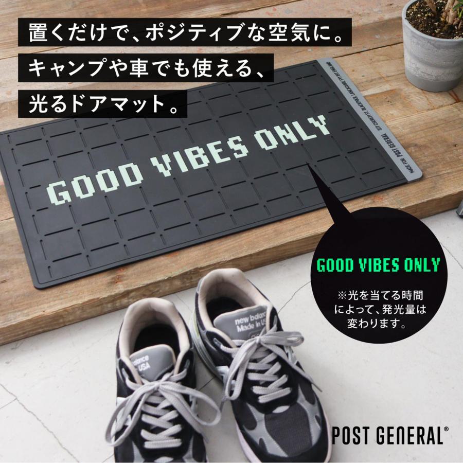 POST GENERAL POST GENERAL RUBBER LUMINOUS DOOR MAT GOOD VIBES ONLY