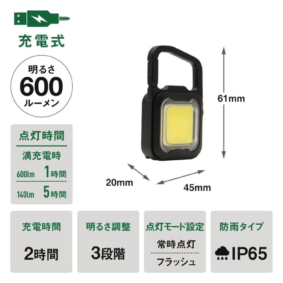 musashi ムサシ 充電式スーパーフラッシュライト6W  小型 凄い明るさ 防水 アウトドア 作業灯 災害時 充電式(USB TypeC) 600ルーメン｜selectshopmu｜11