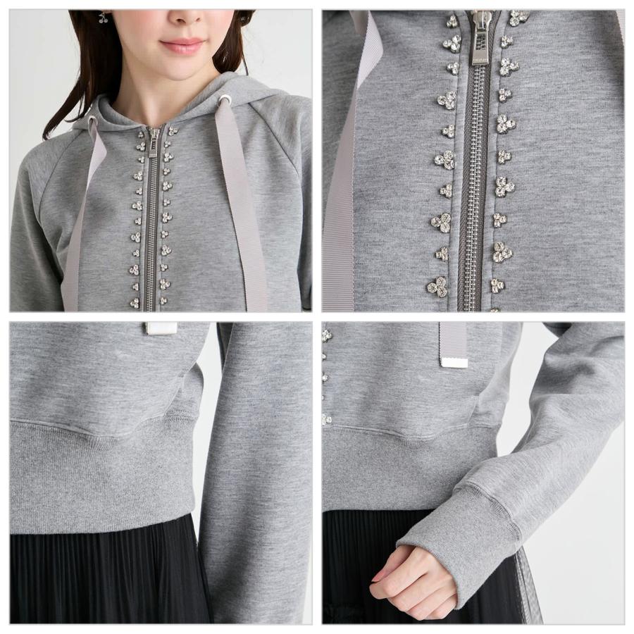 CELFORD UVカットフロントビシューフーディー CWCJ261106 UVカット】【洗える】フロントビシューフーディー(パーカー)｜TOPS