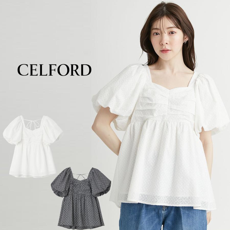 CELFORD セルフォード コットンエンブロイダリーブラウス CELFORD セルフォード コットンエンブロイダリーブラウス
