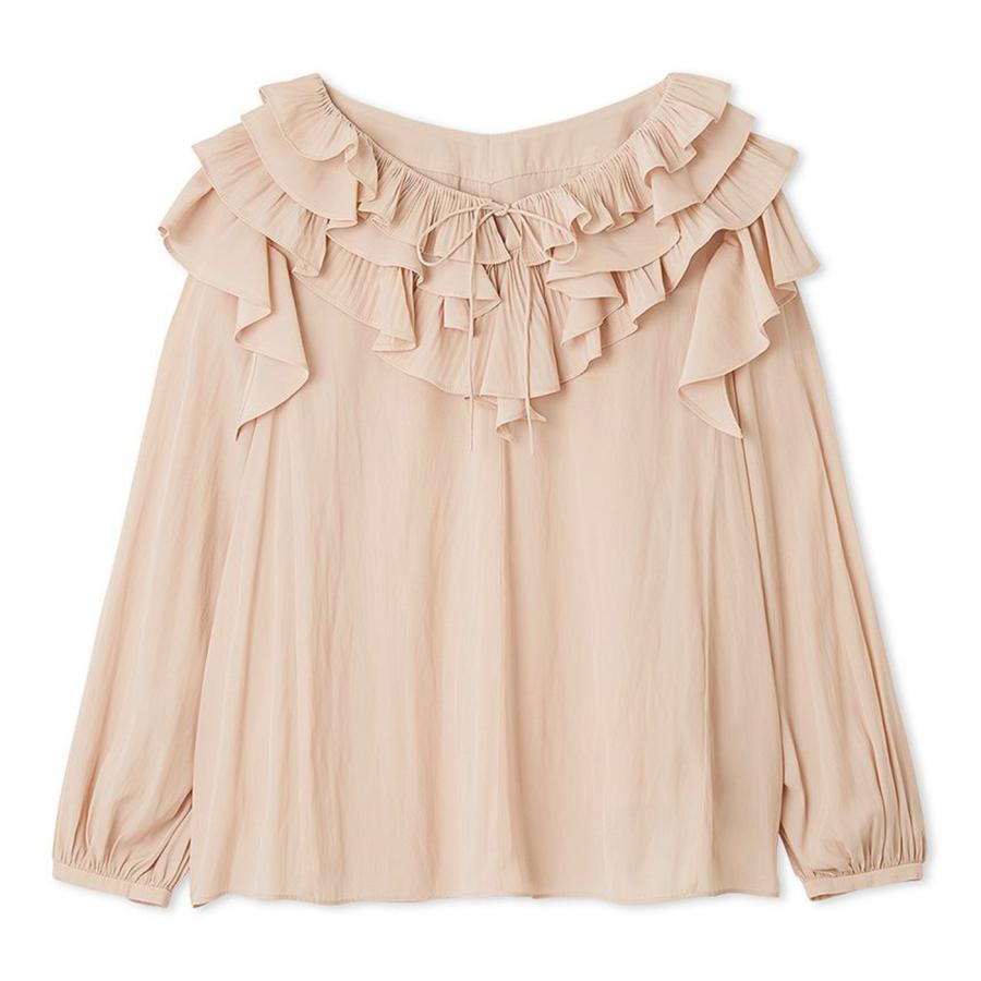 CELFORD（セルフォード） SALE40%OFF ラッフルプリーツ割線ブラウス