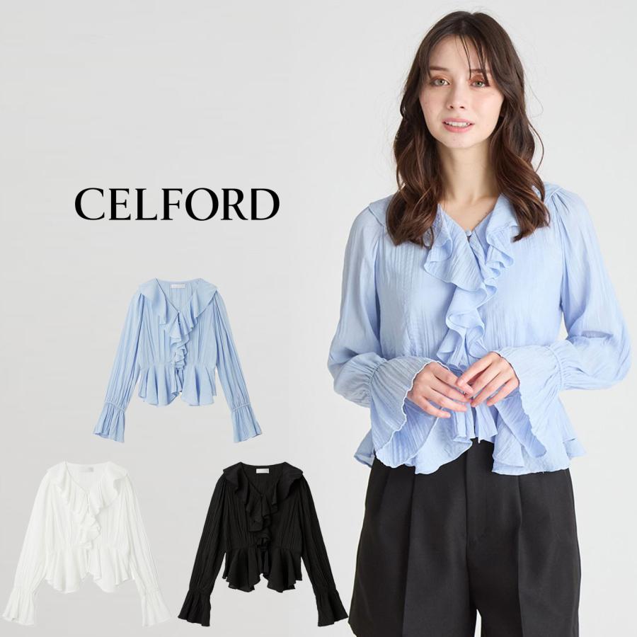 CELFORD（セルフォード） SALE50%OFF フリルペプラムブラウス