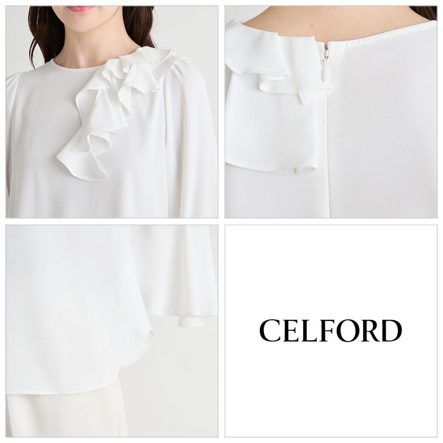 CELFORD（セルフォード） アシメラッフルブラウス cwfb261016