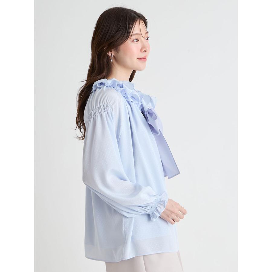 CELFORD（セルフォード） (予約) 洗える ビッグリボンスモックブラウス