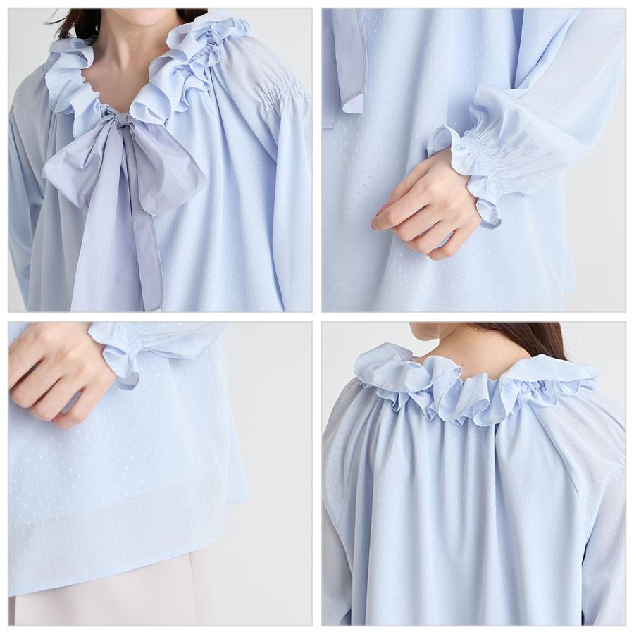 CELFORD（セルフォード） (予約) 洗える ビッグリボンスモックブラウス