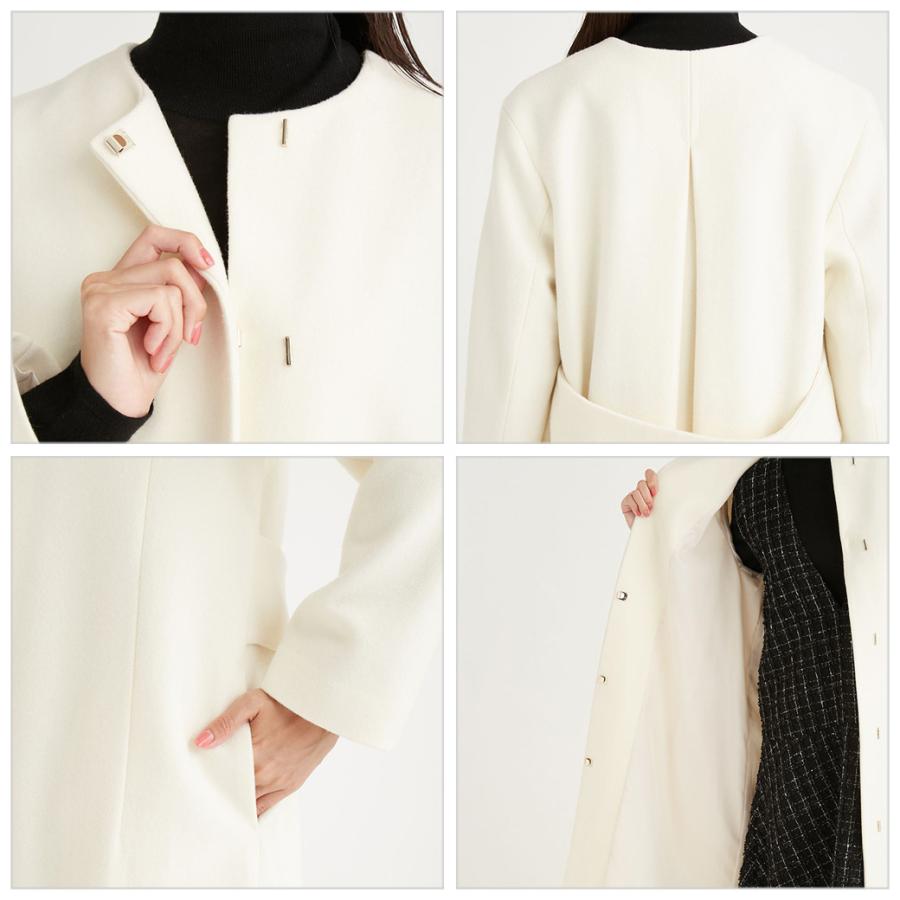 CELFORD（セルフォード） カシミア混ノーカラーコート cwfc245003