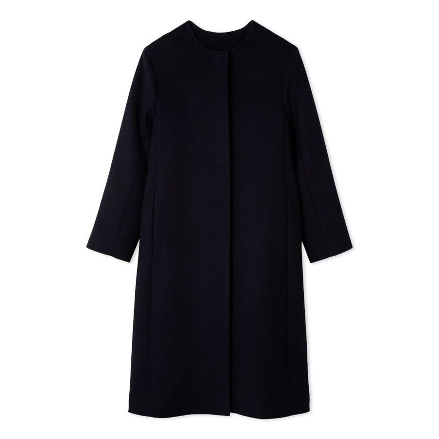 最終値下げ！タグ付き新品未使用セルフォード　カシミヤ混ノーカラーコート38 CELFORD (予約) セルフォード カシミヤ混ノーカラーコート