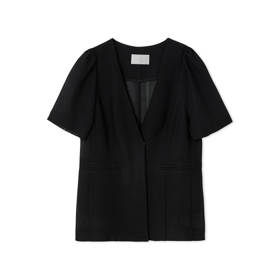 24SS メッシュハーフスリーブジャケット ハーフスリーブメッシュジャケット(ジャケット・ブルゾン