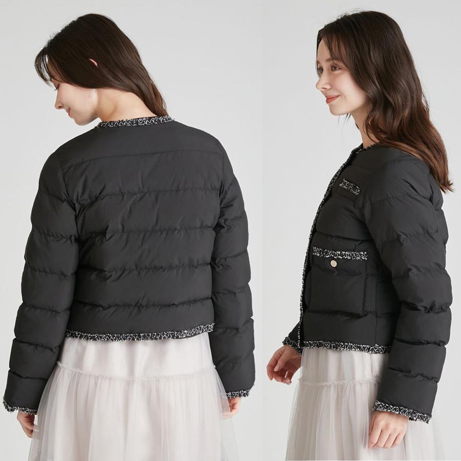 くま@断捨離中★25SS最新作★セルフォード パイピングショートジャケット CELFORD（セルフォード） トリムデザインキルティングジャケット