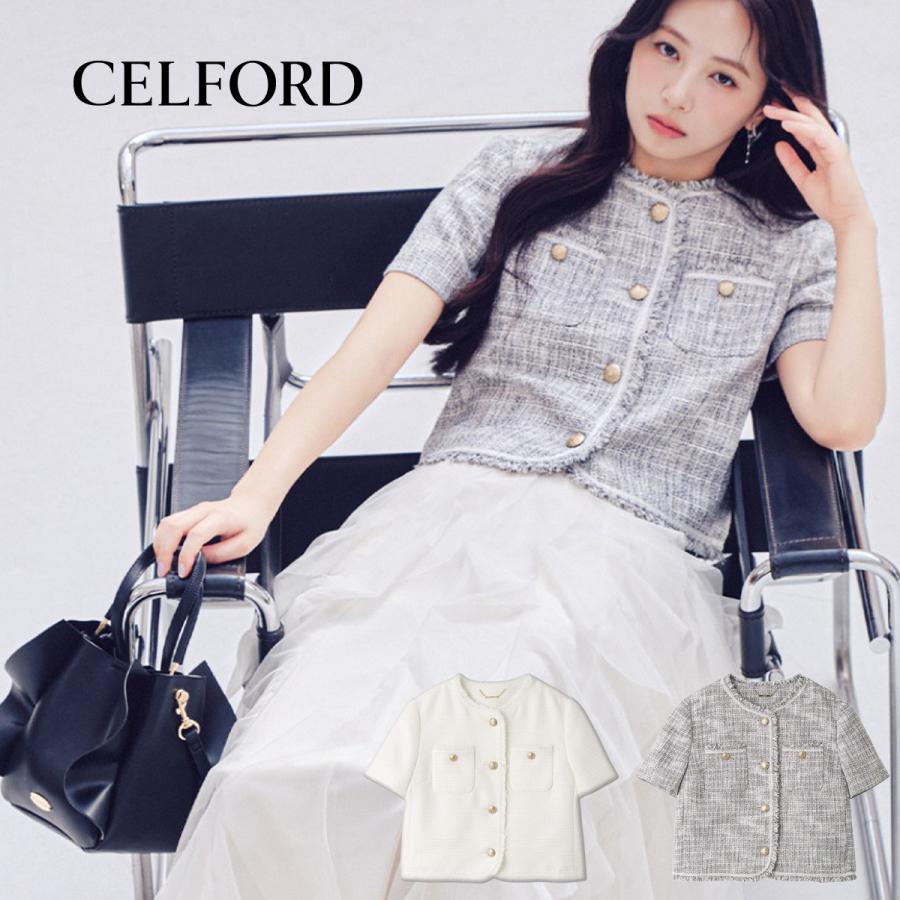 CELFORD（セルフォード） ハーフスリーブツイードジャケット