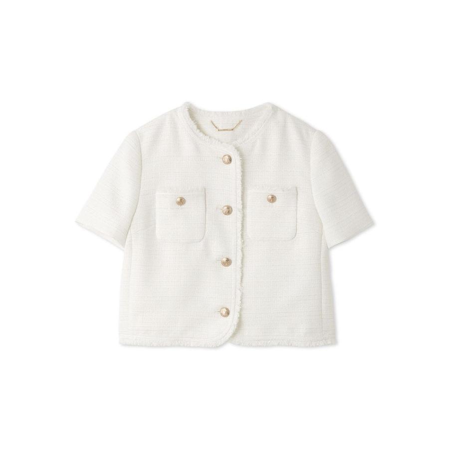 【最終値下げ】美品✨CELFORD ツイード 半袖 ジャケット 36 CELFORD（セルフォード） ハーフスリーブツイードジャケット