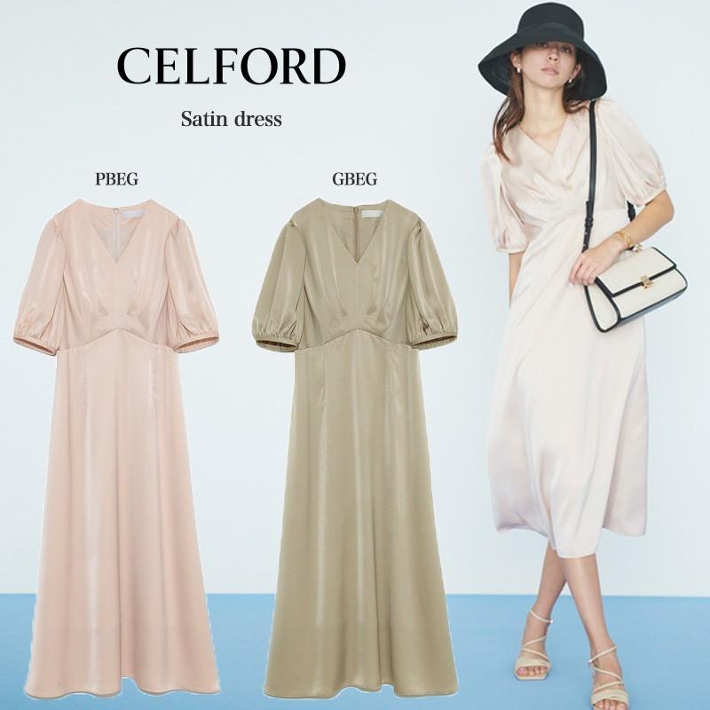 時間指定不可 Celford セルフォード 通販 サテンワンピース Cwfo レディース 21春 フォーマル オケージョン お食事会 ママ会 パーティー 保存版 Homeofmalones Com