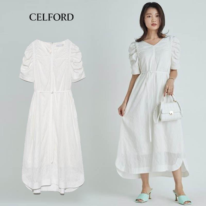 Sale30 Off Celford セルフォード 通販 ストライプジャガードワンピース Cwfo2124 レディース 21春夏 フォーマル オケージョン サマードレス Cwfo2124 セレクトショップムー 通販 Yahoo ショッピング