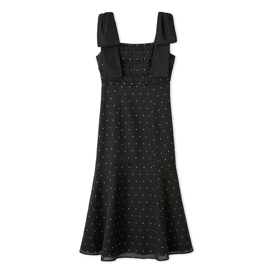 セルフォード　ロングワンピース 新品未使用品】セルフォード ドット柄 フリル ロングワンピース