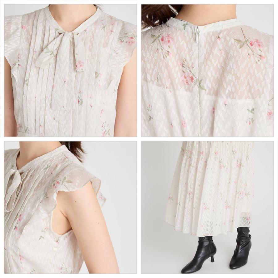 【CELFORD×P.J. REDOUTEコラボ】 Rosaボウタイワンピース CELFORD×P.J. REDOUTEコラボ】 Rosaボウタイワンピース(デイリー