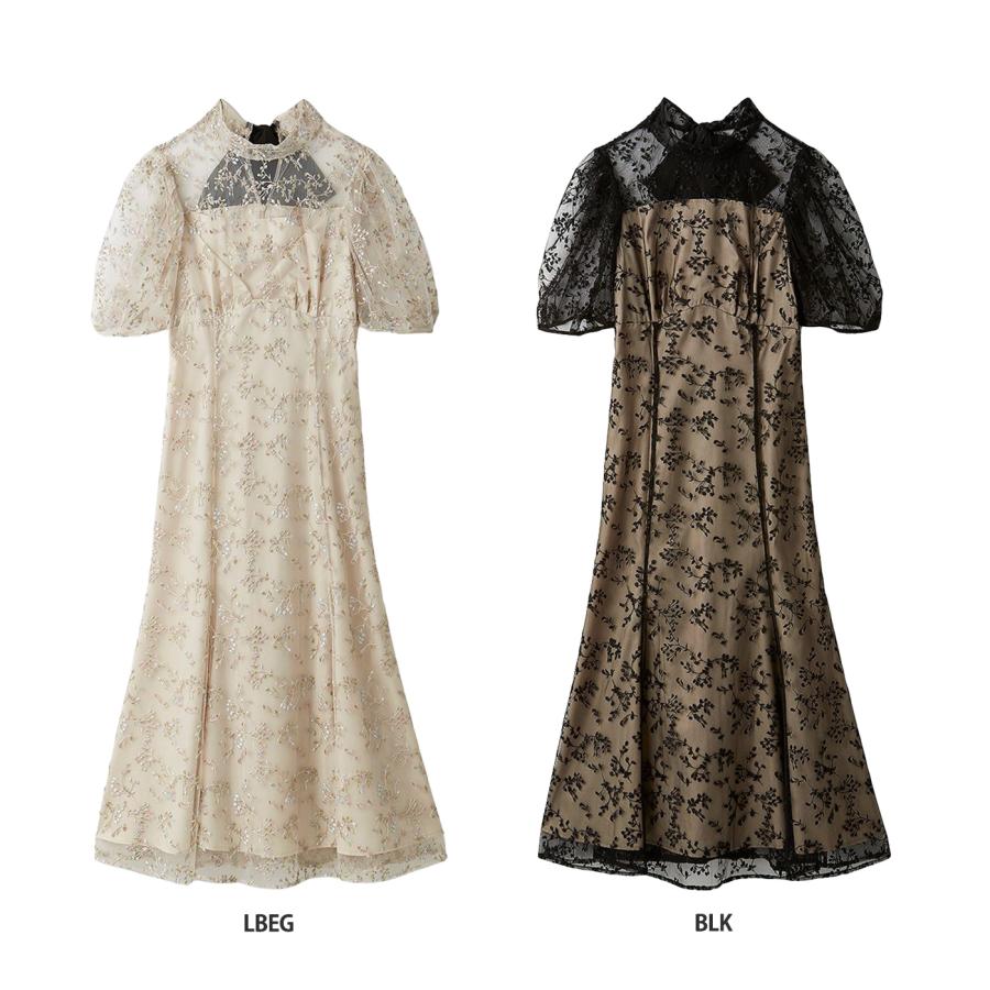 CELFORD（セルフォード） バックリボンスモールフラワードレス