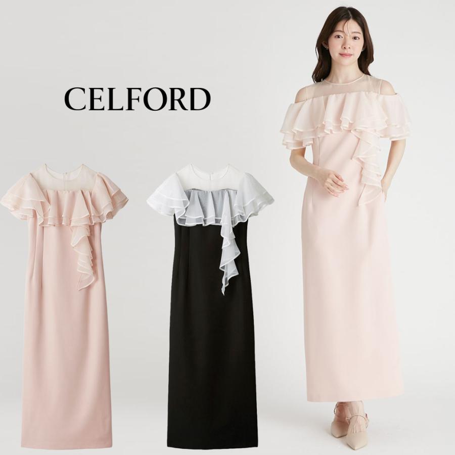 【新品未使用】ラッフル フロードレス CELFORD（セルフォード） SALE30%OFF ラッフルフロードレス cwfo255301