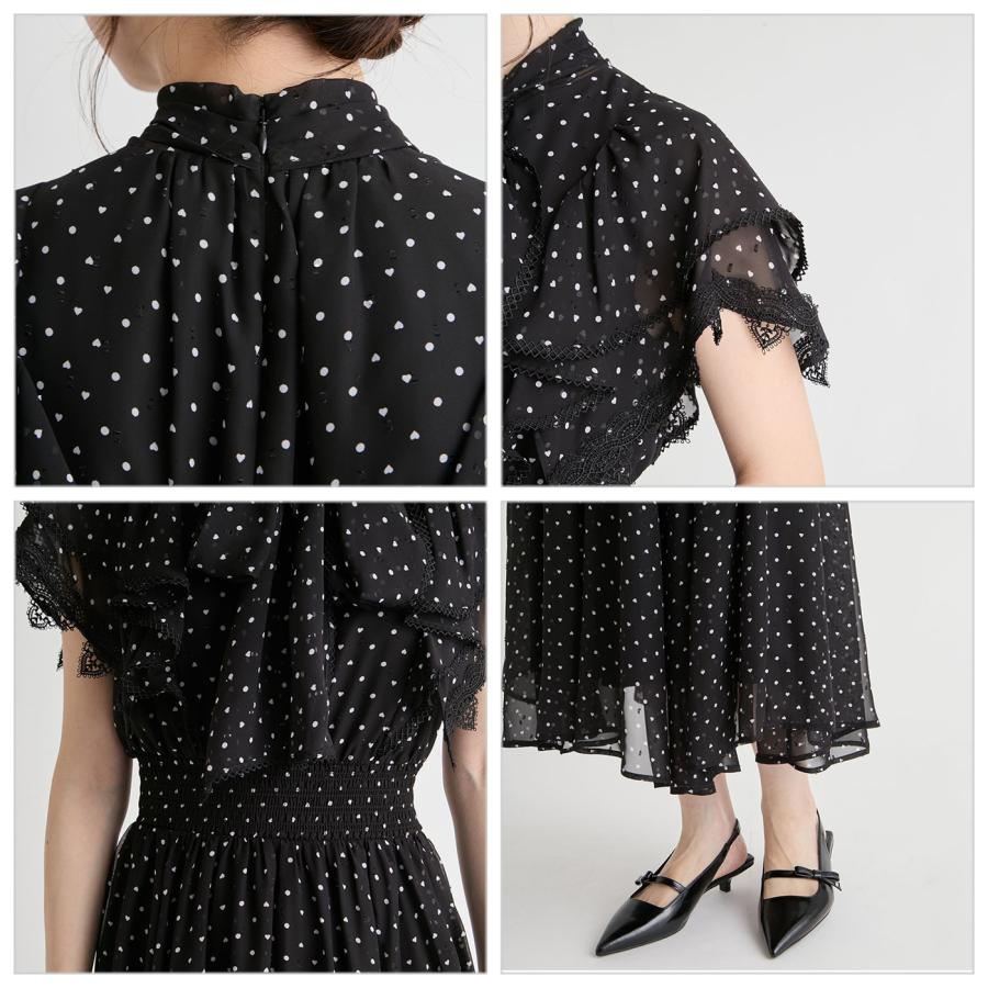 CELFORD（セルフォード） 洗える ハートドットプリントワンピース