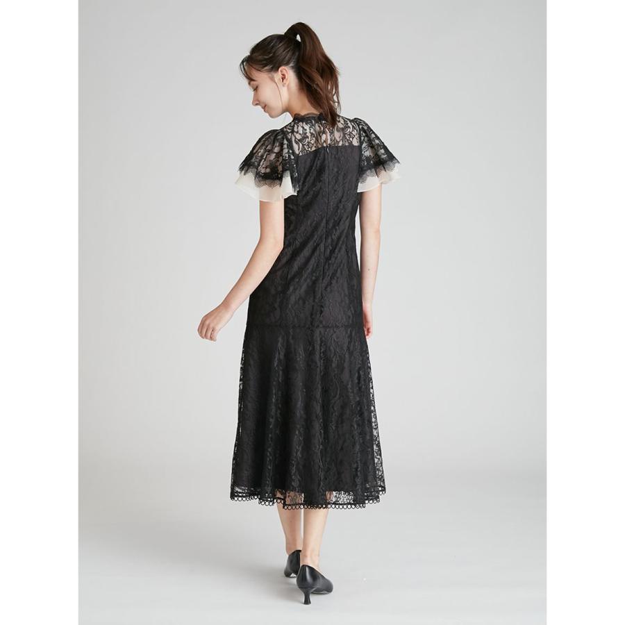 CELFORD（セルフォード） フレアスリーブレースマーメイドドレス