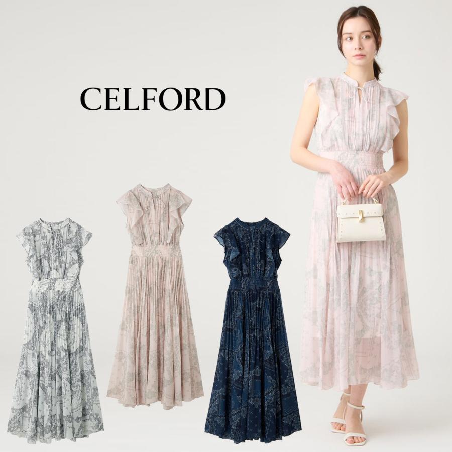 CELFORD（セルフォード） (予約) バンダナシフォンワンピース