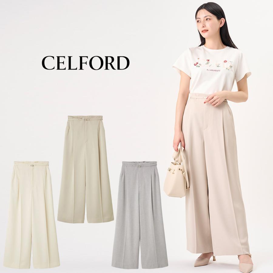 CELFORD（セルフォード） SALE50%OFF フローイングワイドパンツ