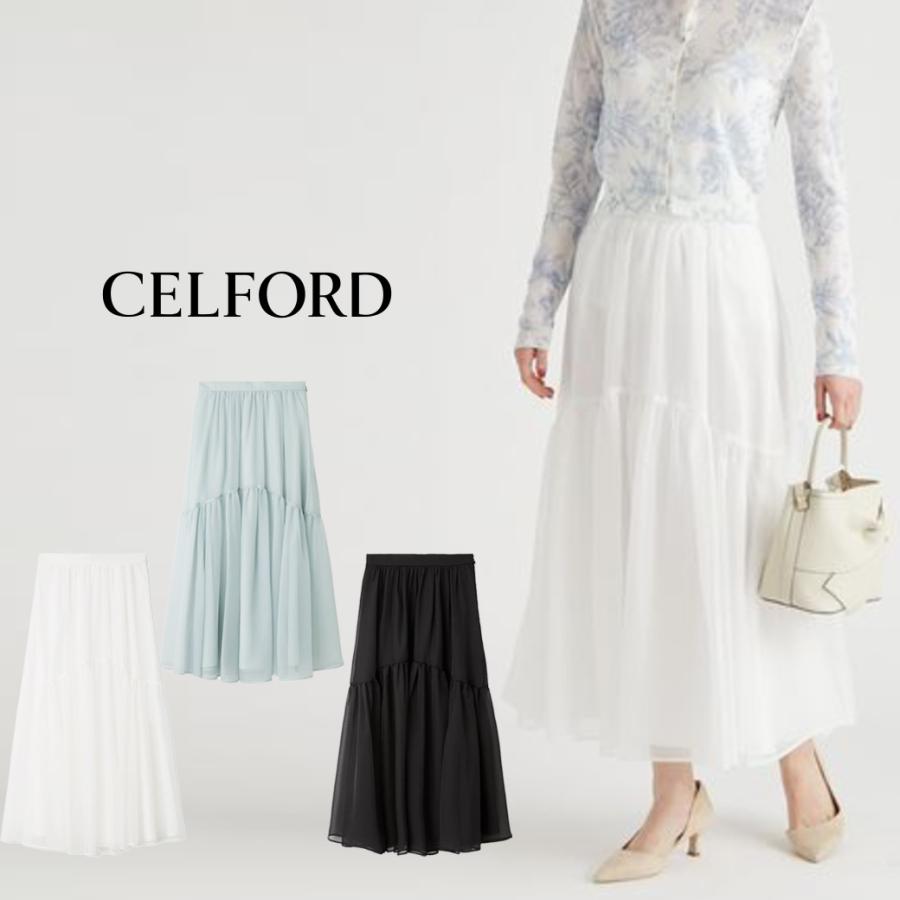 SALE30%OFF CELFORD ティアードデザインシアースカート SALE30%OFF CELFORD ティアードデザインシアースカート