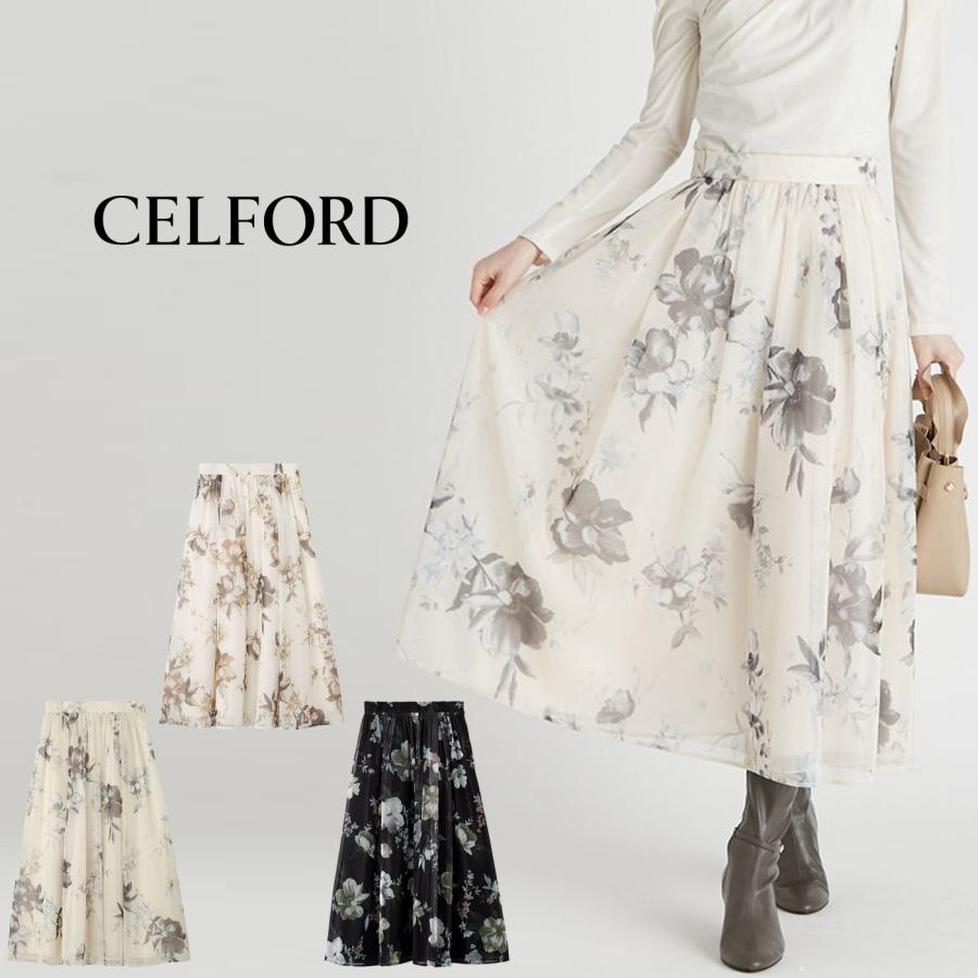 CELFORD（セルフォード） SALE30%OFF フラワープリントボリューム