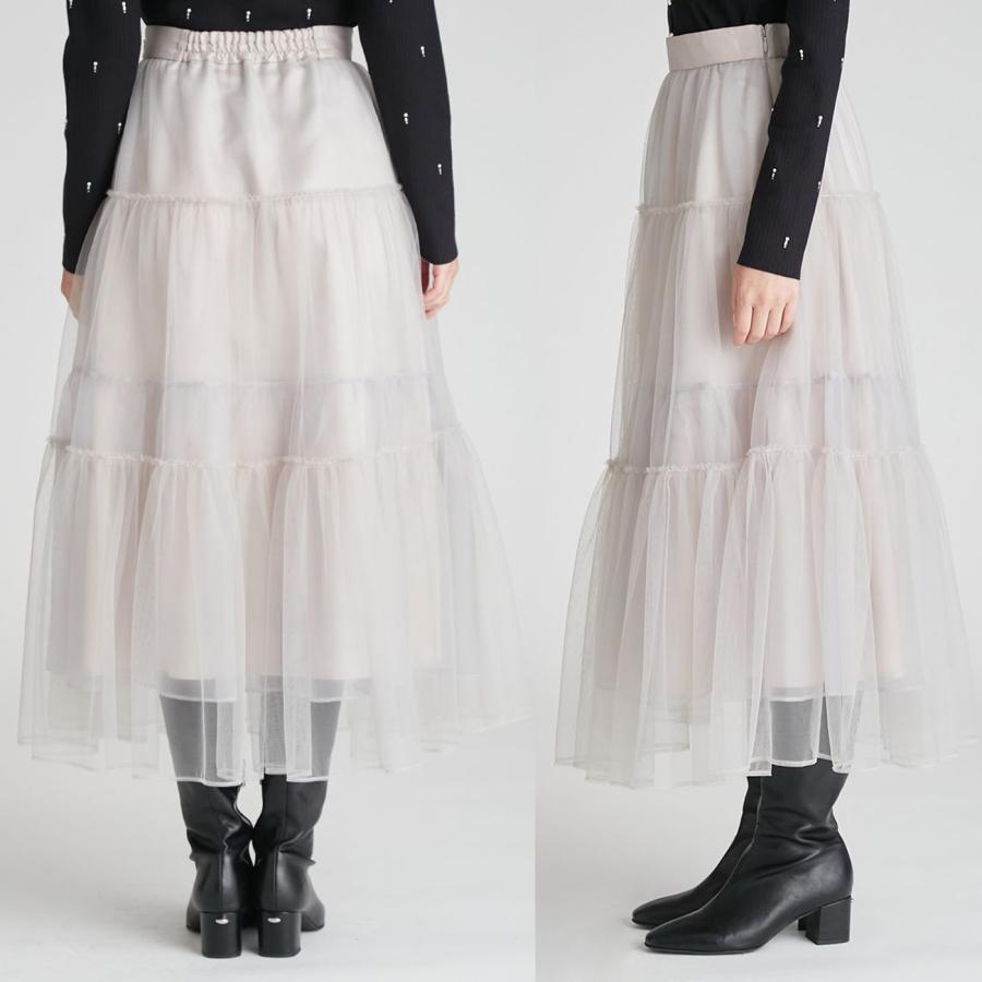 CELFORD（セルフォード） チュールティアードスカート cwfs261010