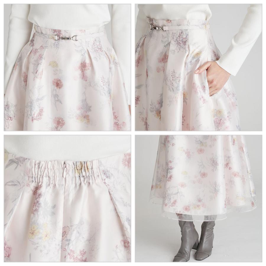 CELFORD（セルフォード） レイヤードフラワープリントスカート