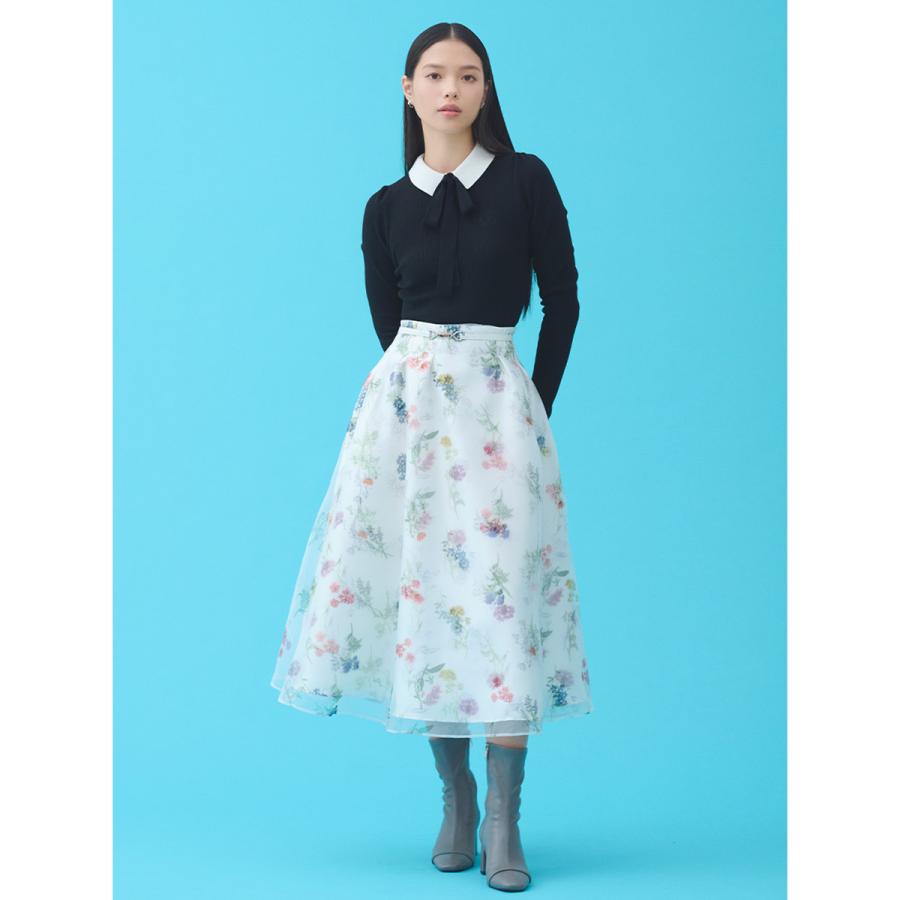 CELFORD（セルフォード） レイヤードフラワープリントスカート