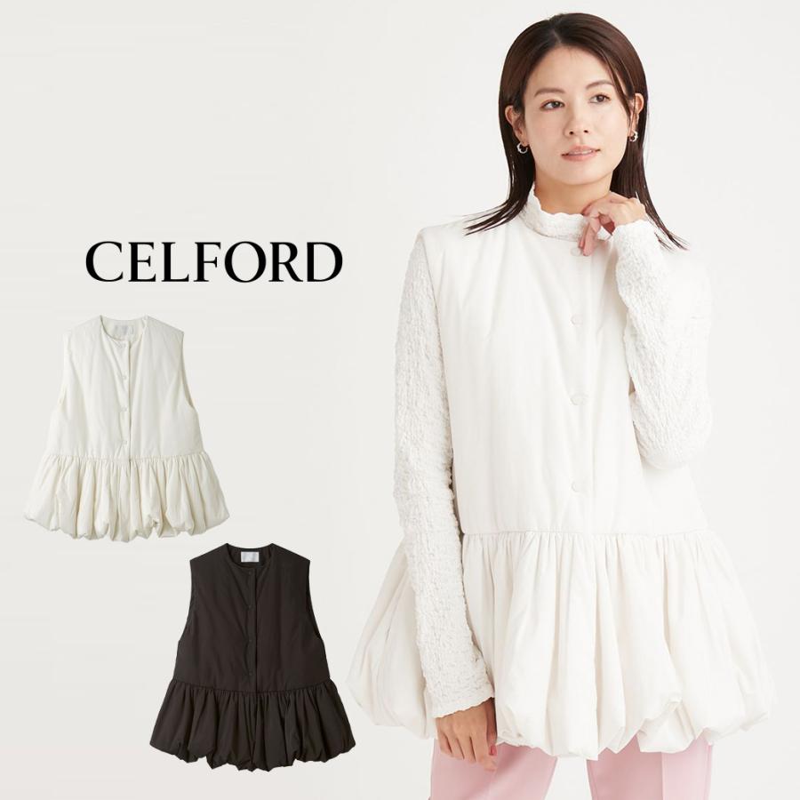 CELFORD SALE40%OFF ペプラムパフベスト cwfv245012 レディース CELFORD SALE40%OFF ペプラムパフベスト cwfv245012 レディース