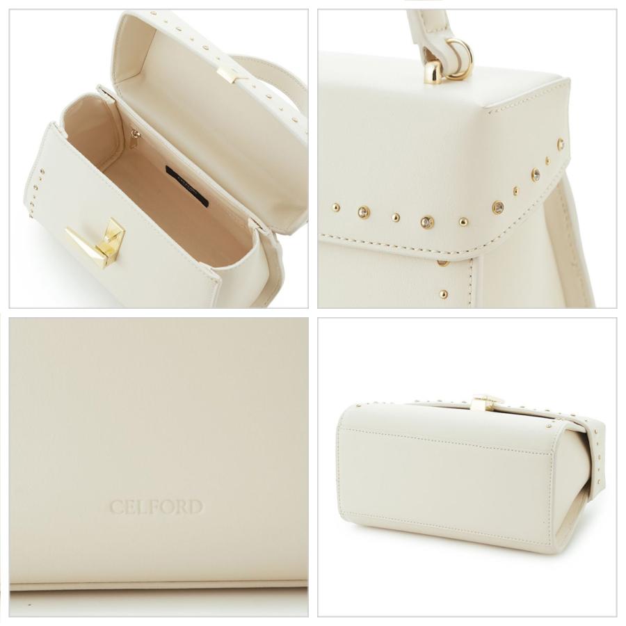 CELFORD【リュタン】ビジュースタッズポシェット（M）アイボリー CELFORD（セルフォード） (予約) リュタン ビジュースタッズポシェット