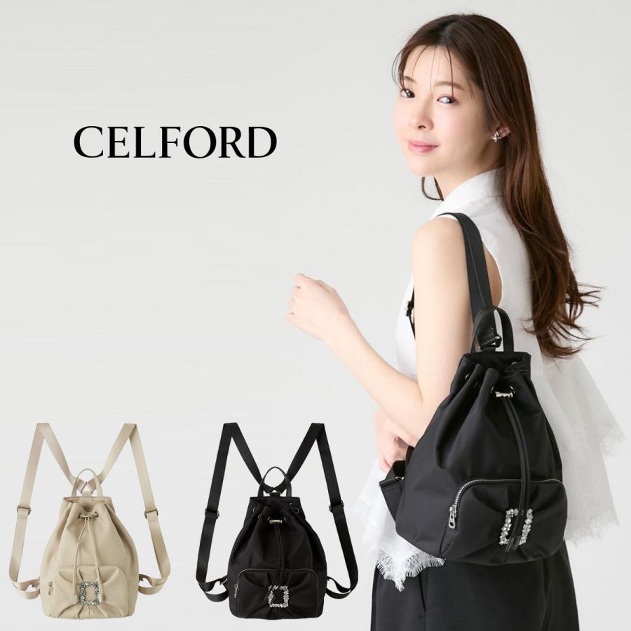 CELFORD（セルフォード） ビジュー付きリボンリュック cwgb264504