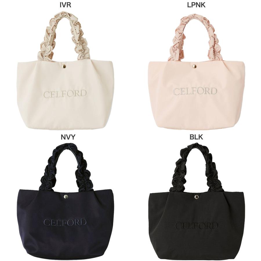CELFORD（セルフォード） フリルラメ刺繍トートバッグ small