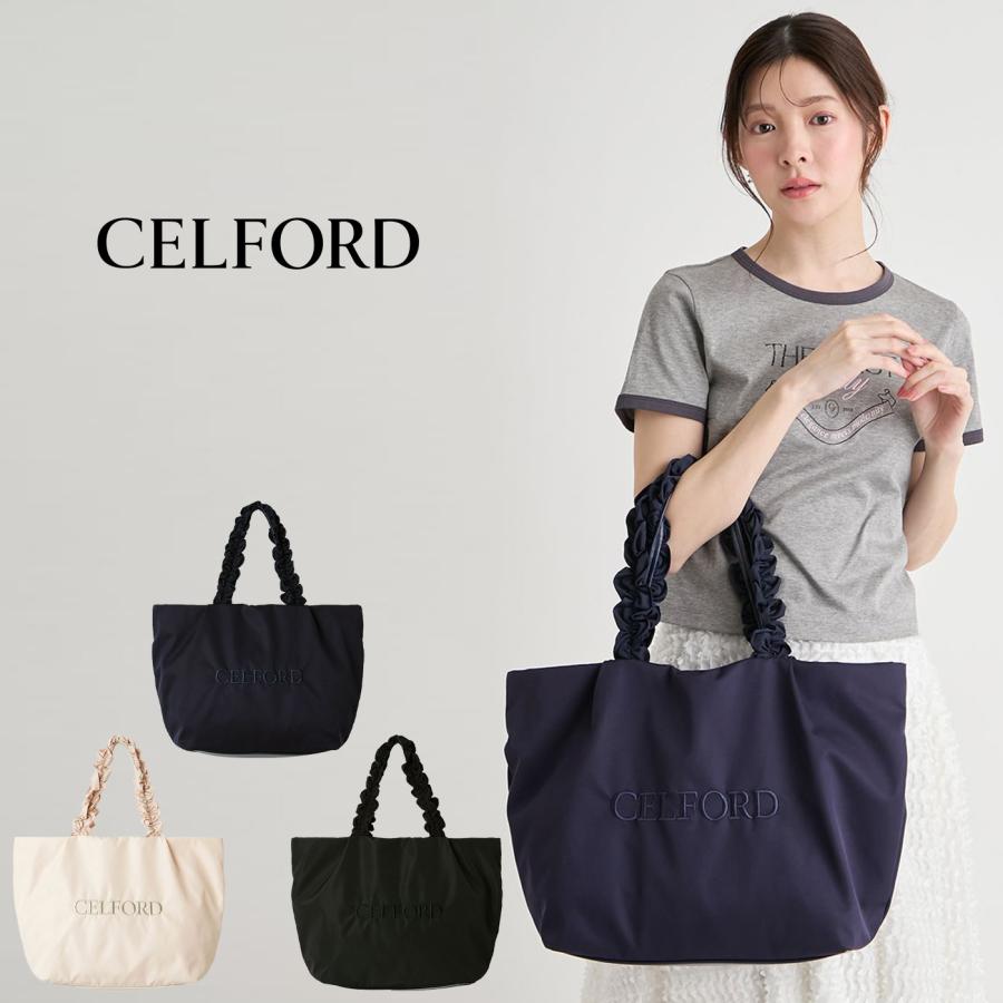 CELFORD（セルフォード） フリルラメ刺繍トートバッグ wide cwgb269546