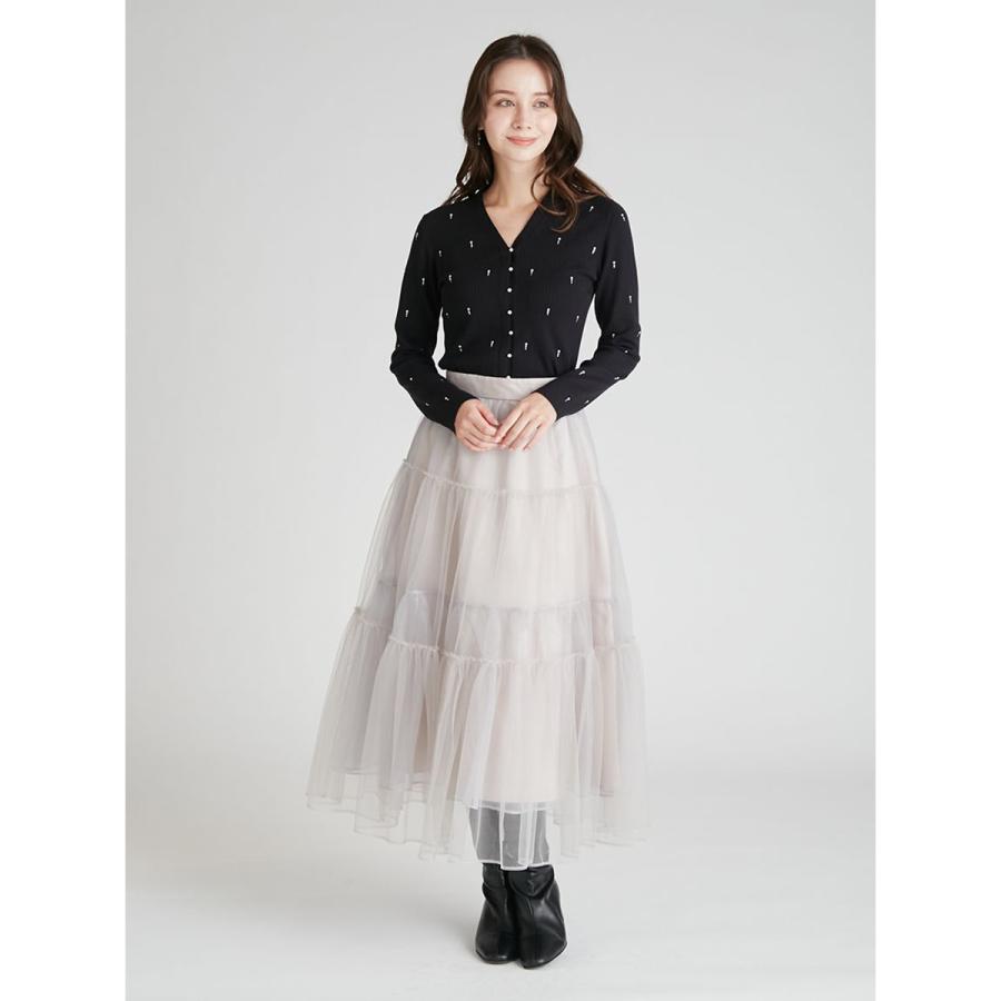 CELFORD（セルフォード） シャイニーVネックニットカーディガン