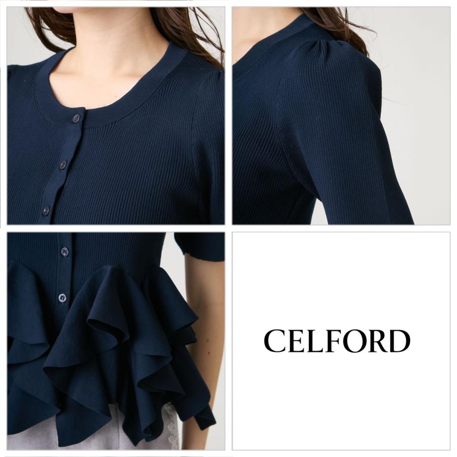 CELFORD（セルフォード） (予約) ラッフルフリルペプラムニット