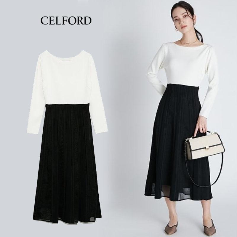 Celford セルフォード 通販 シアーミックスニットワンピース Cwno レディース 21春 フォーマル オケージョン お食事会 ママ会 パーティー Cwno セレクトショップムー ヤフー店 通販 Yahoo ショッピング