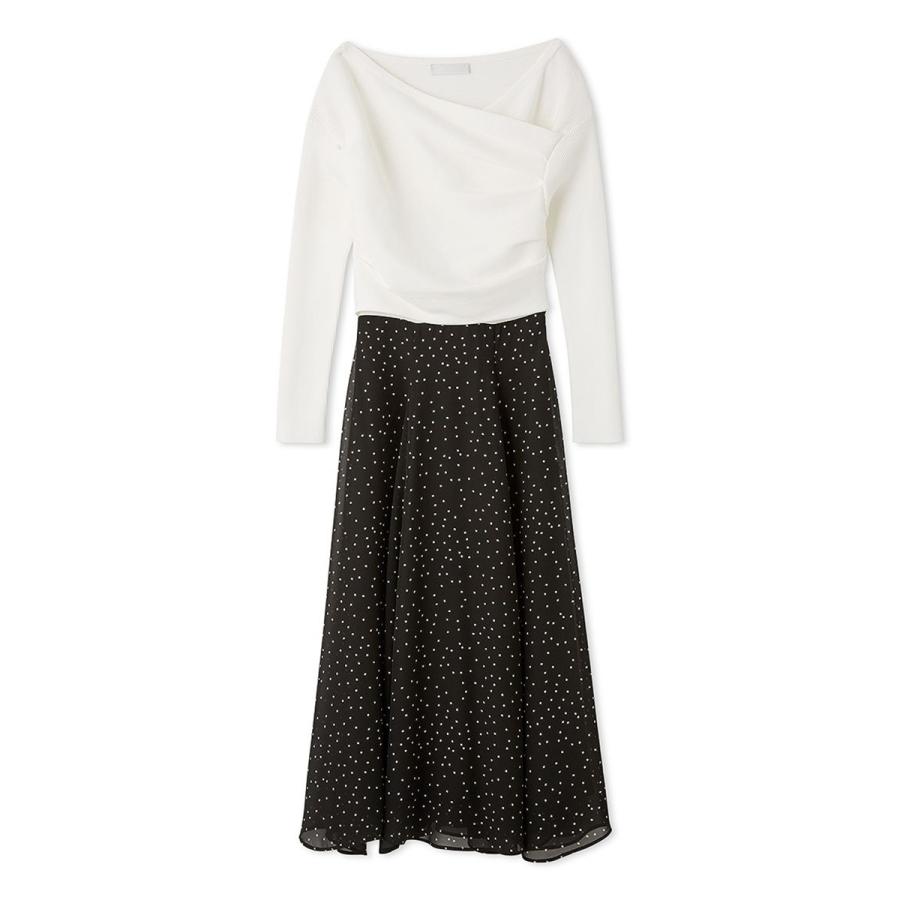 CELFORD セルフォード カシュクールニットコンビワンピース cwno251079 