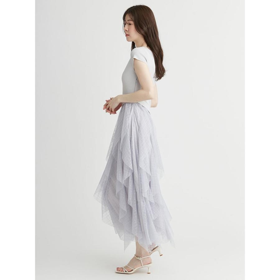 CELFORD セルフォード ラッフルスカートニットドッキングワンピ