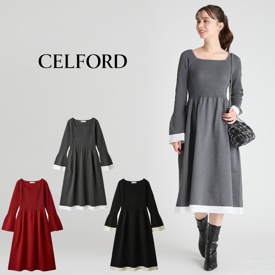 CELFORD（セルフォード） ベルスリーブホールガーメントニット