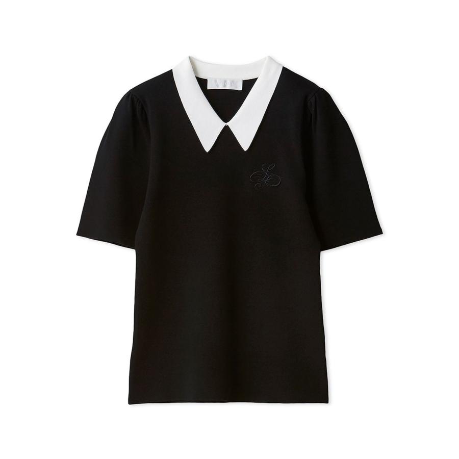 r4826 セルフォード CERFORD 半袖ニット カリグラフィー トップス 楽天市場】SALE40%OFF セルフォード CELFORD カリグラフィー刺繍衿付き